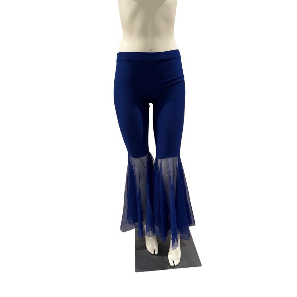 Womens Trousers Vintage Legging Tulle Pants Softs Flared Performance Bloomers